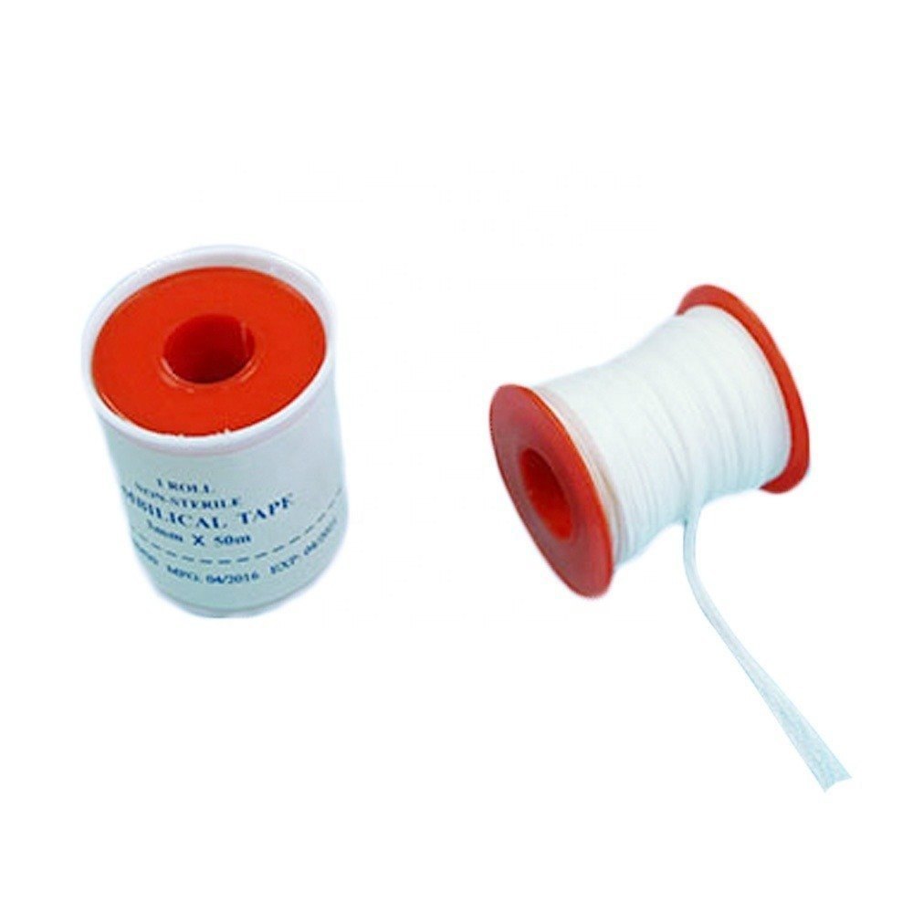 Umbilical Cotton Tape Cord Disposable Infant Umbilical Cord Tape White SoftCloth Umbilical Tape