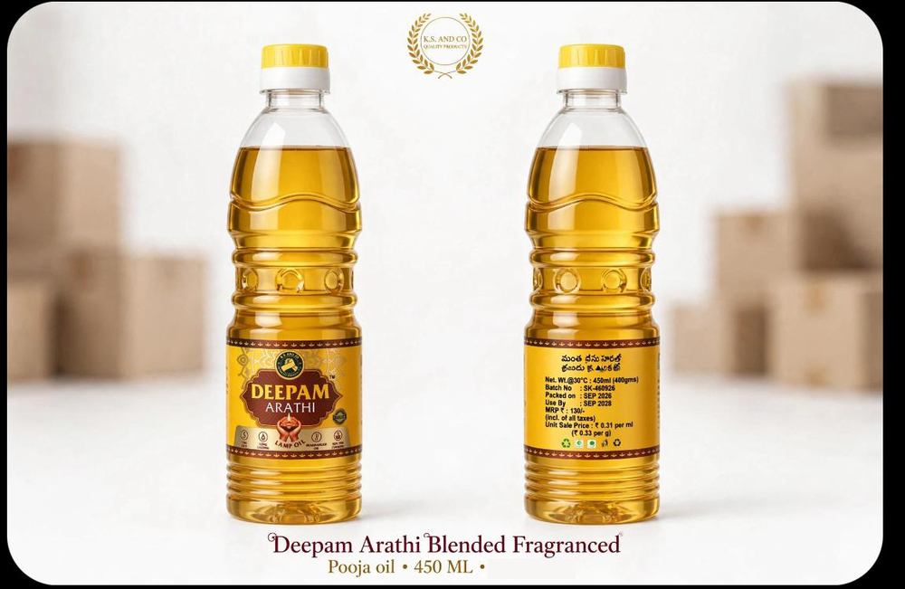 450 ml Deepam Arathi Blended Fragranced Pooja Oil