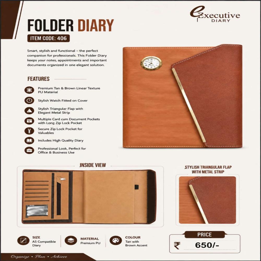 Itemcode-2027406 Folder Diary 