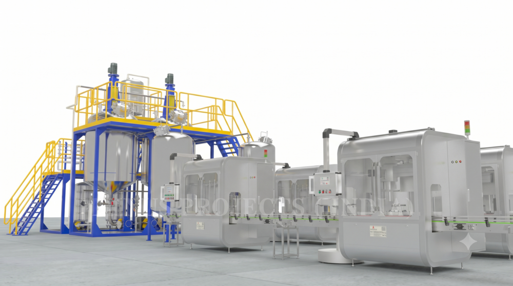 Brake fluid and coolant plant