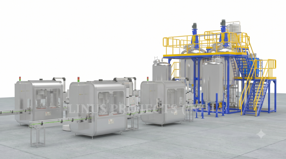 Brake fluid and coolant plant