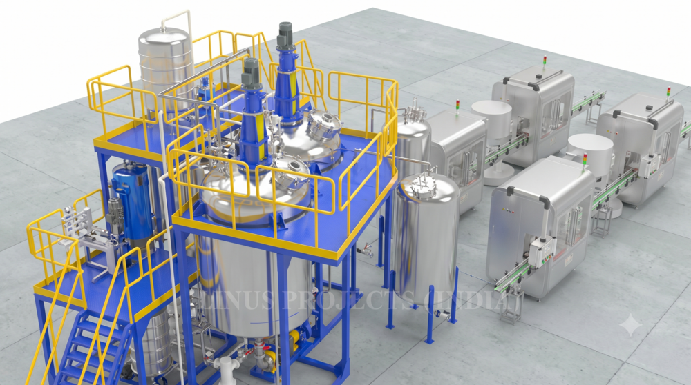 Brake fluid and coolant plant