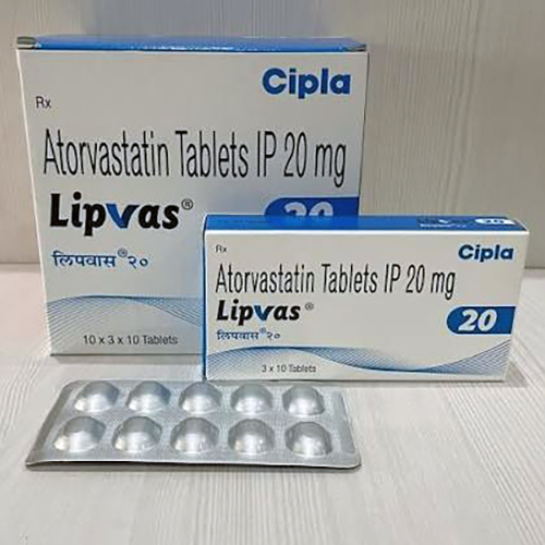 Lipvas 20 Atorvastatin Tablets