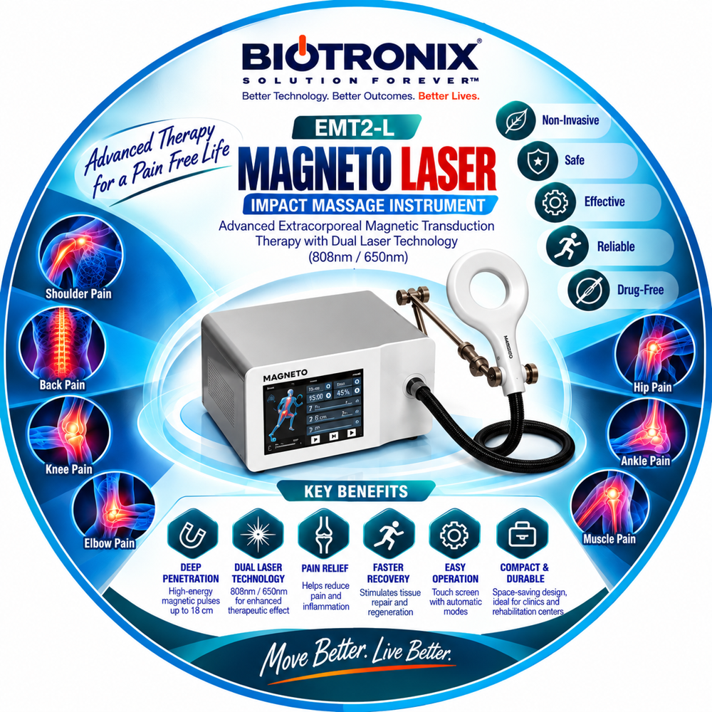Magneto Plus Laser Therapy Equipment for Physiotherapy