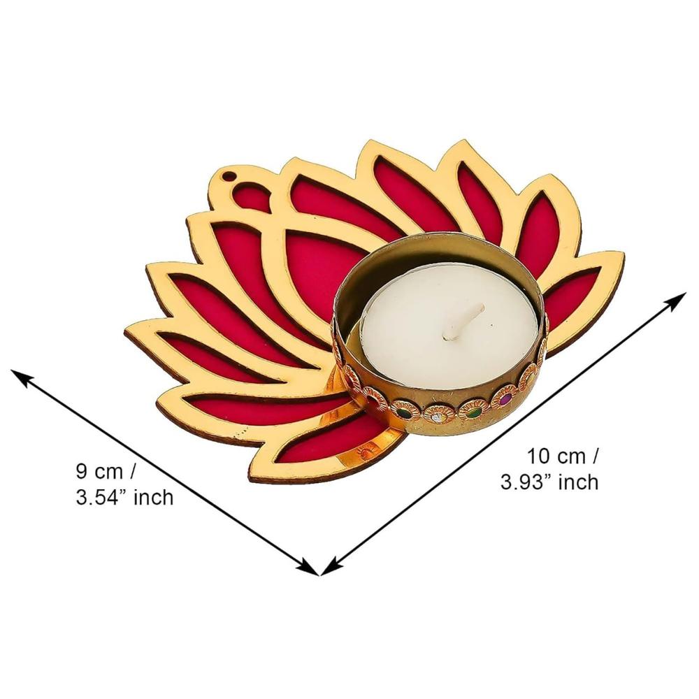 Lotus Shaped Tea Light Candle Holders
