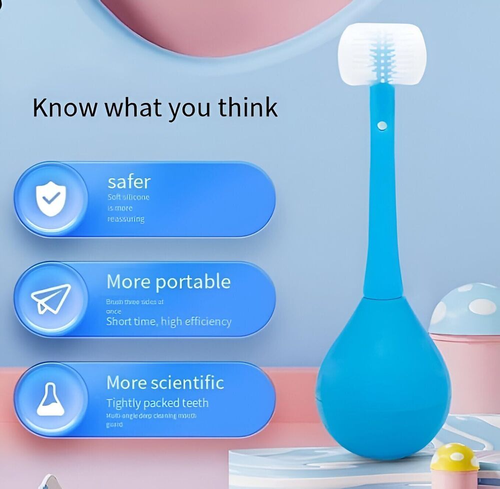 3 Sided Childenrs Toothbrush