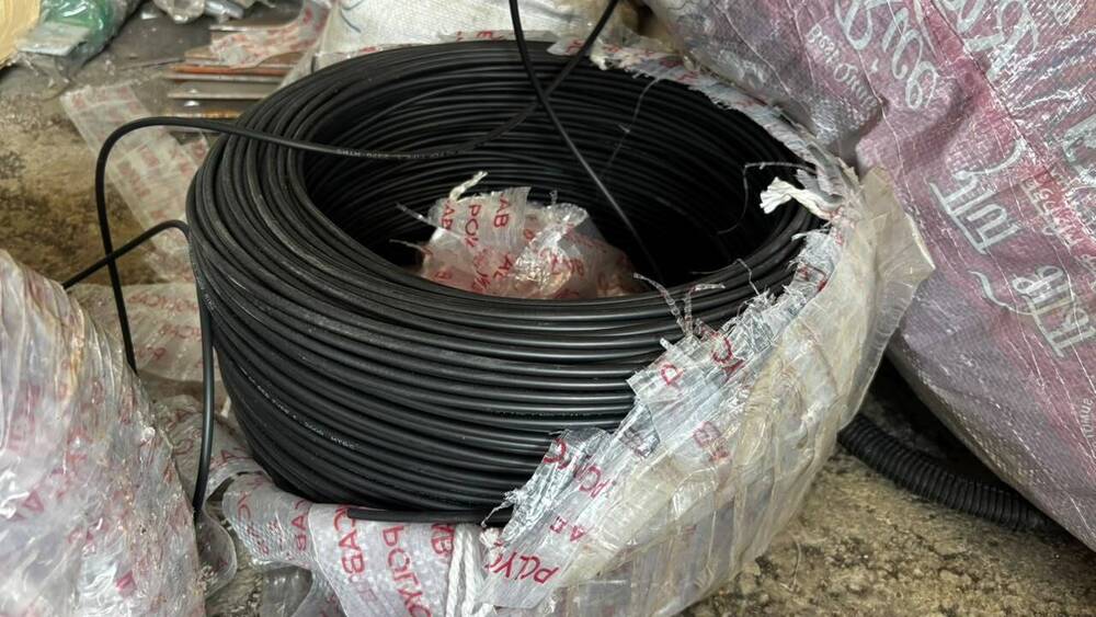 Coil Of Black Flexible PVC