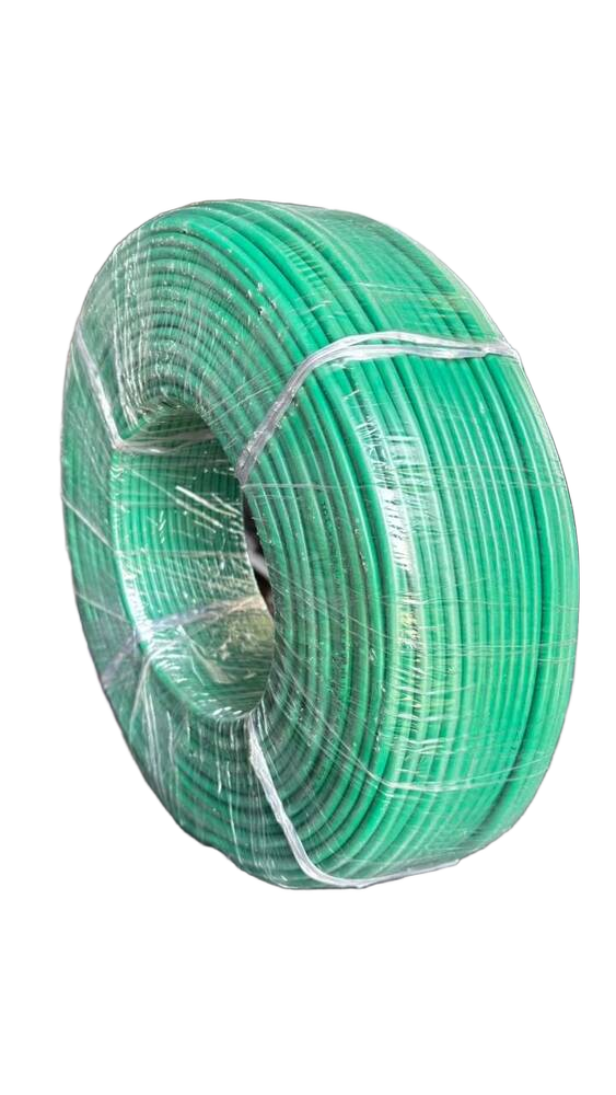 Green PVC-Insulated Single-Core Electrical Wire
