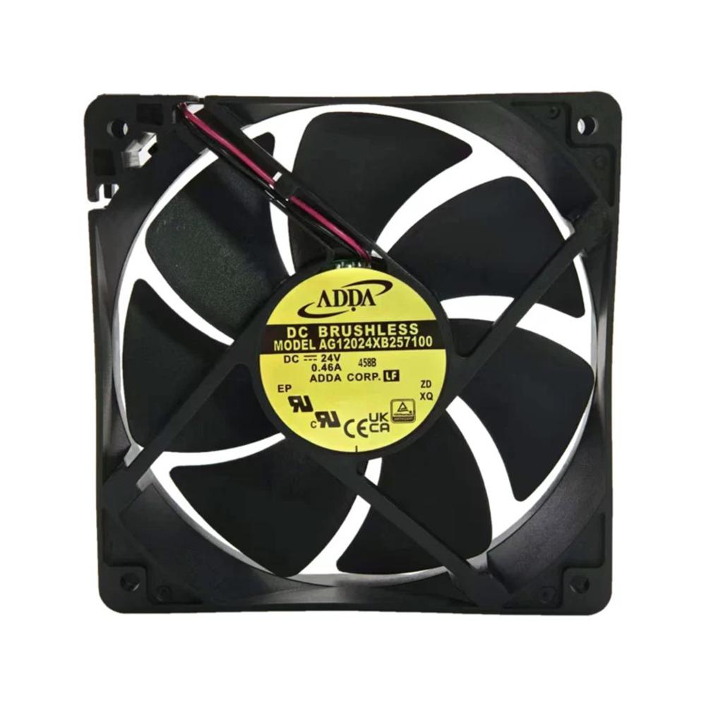Adda Ag12024Xb257100 24V Dc 0.46A 12025Mm Ball Bearing Industrial Axial Cooling Fan - Blade Material: Plastic