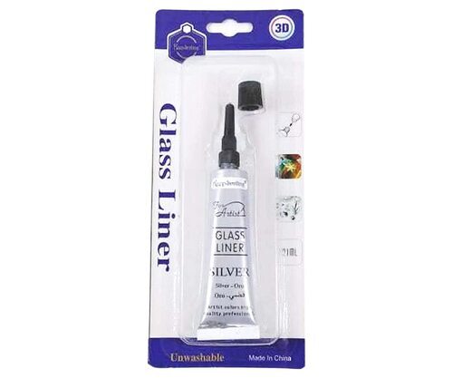 Silver Glass And Pot Liner Color Tube
