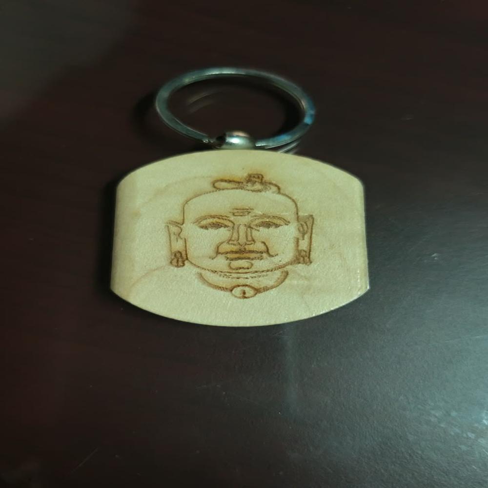 Wooden Engraving Keychain