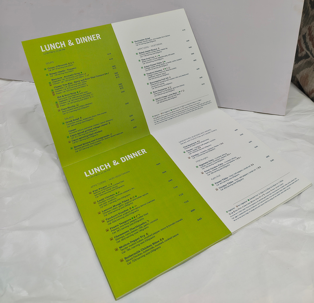Lunch And Dinner Restaurant Brochure