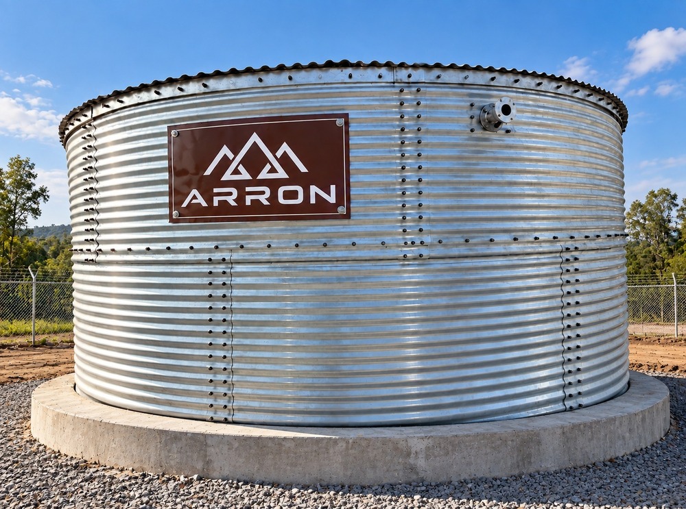 Single Unit Low Profile Zinc Aluminium Water Storage Tank