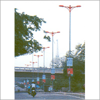 Street Light Poles - Color: Silver