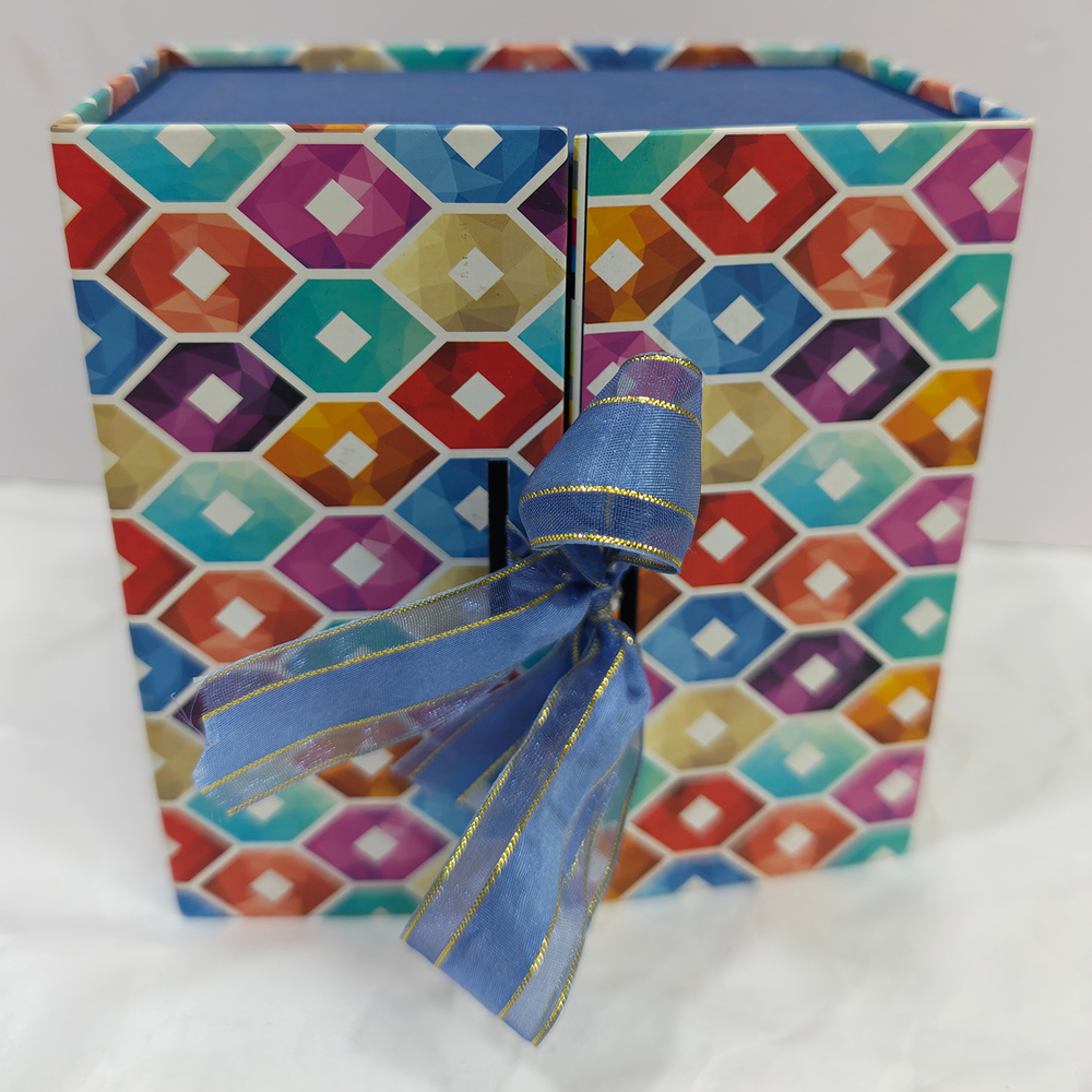 Colorful Geometric Patterned Gift Box