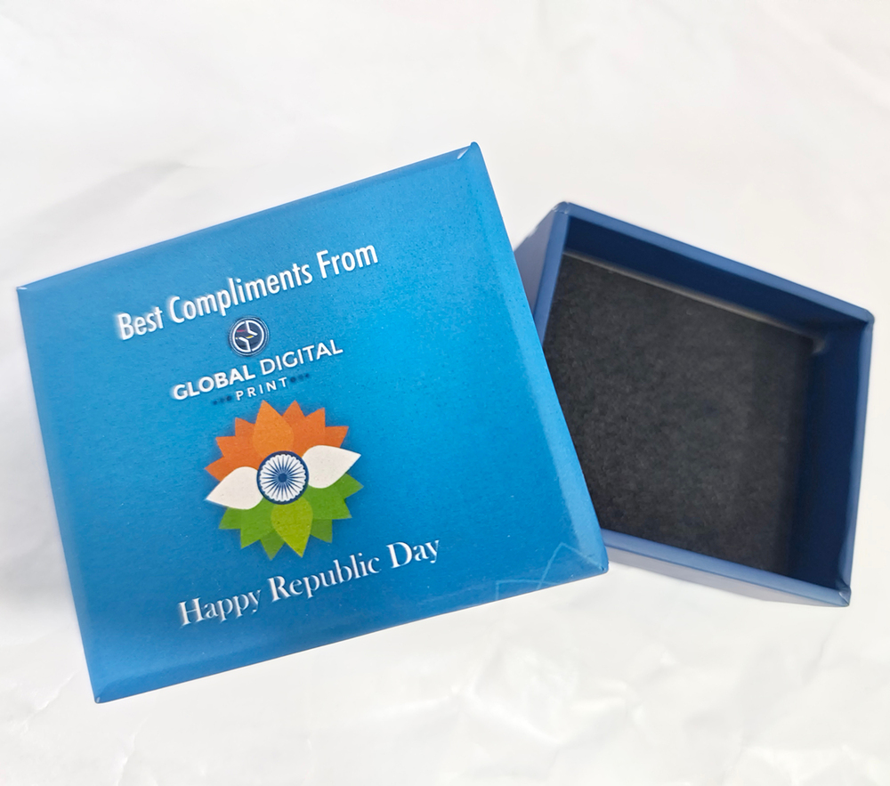 Blue Promotional Corrugated Box