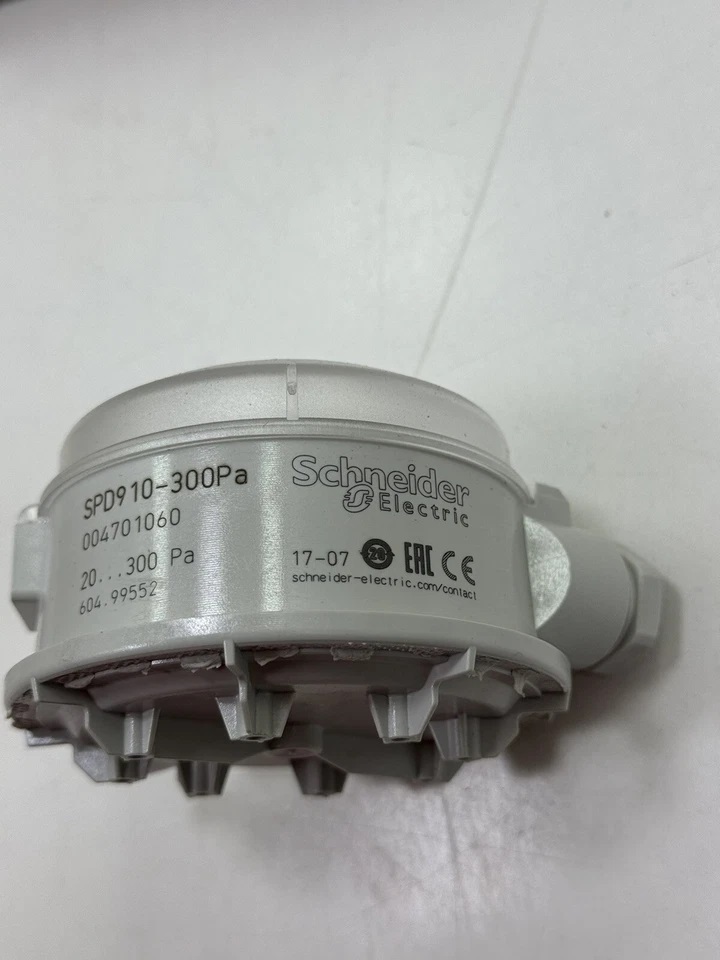 Schneider Electric Spd910-1000Pa Differential Air Pressure Switch - Application: Power Plant