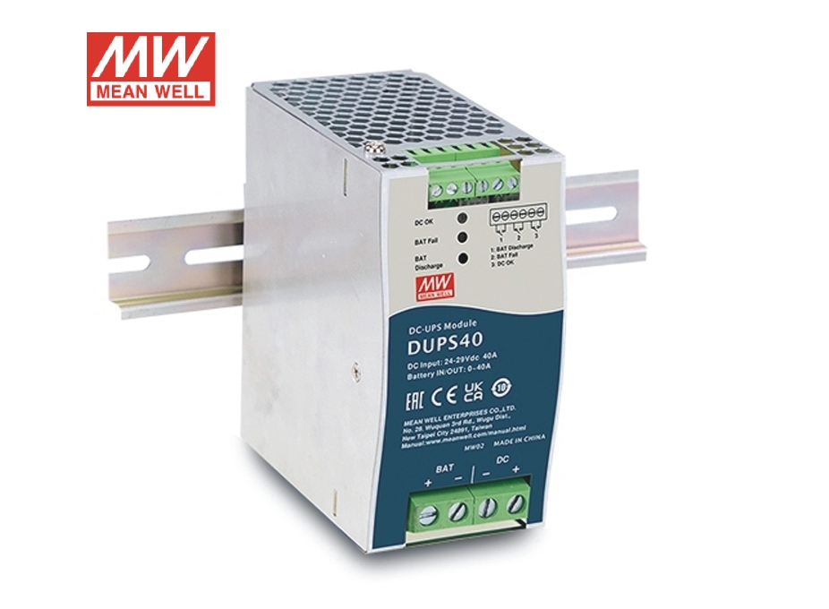 Dups40 24V/40A Din Rail Type Uninterruptible Dc-Ups Module - Application: Industrial Automation