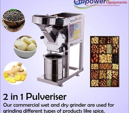 2 In 1 SS Pulverizer Machine