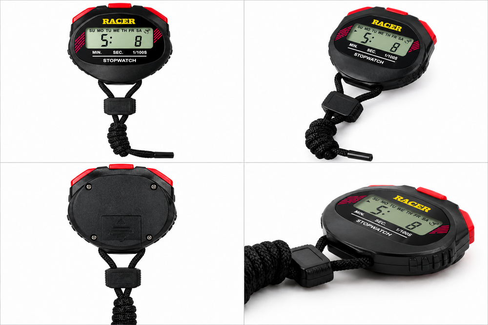 Digital Stopwatch - Color: Black