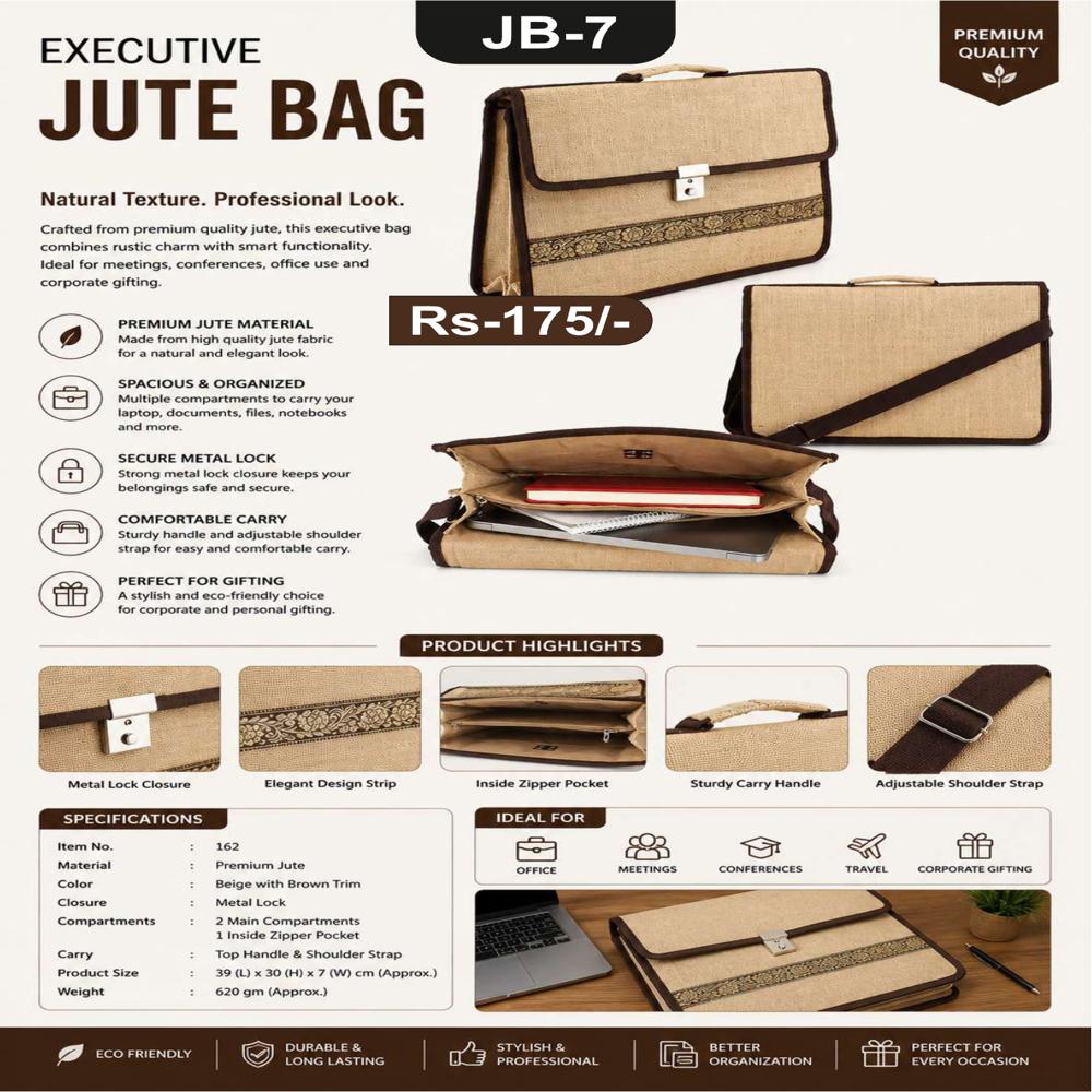 Jalan JB-7 Executive Jute Bag