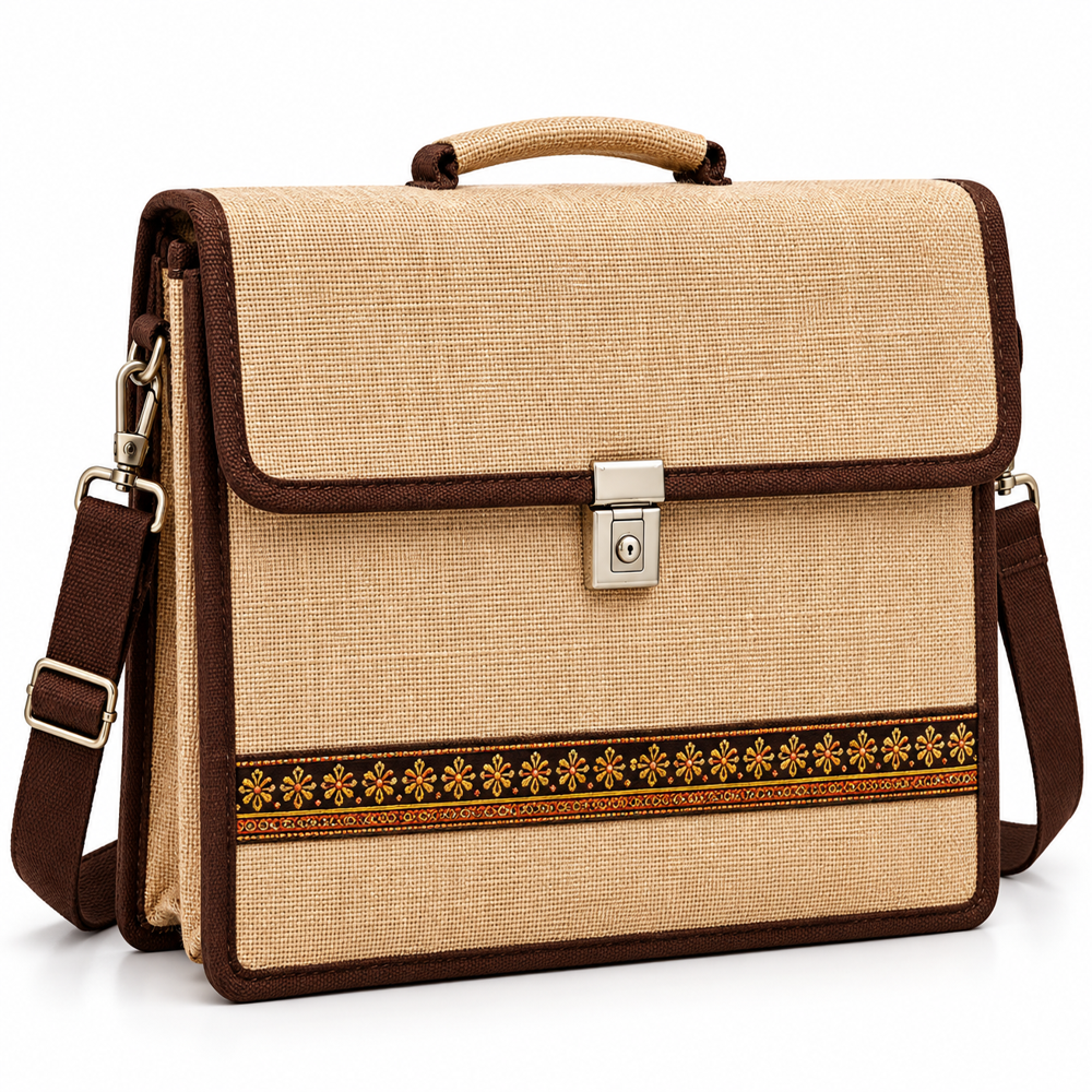 Jalan JB-8 Jute Executive Bag