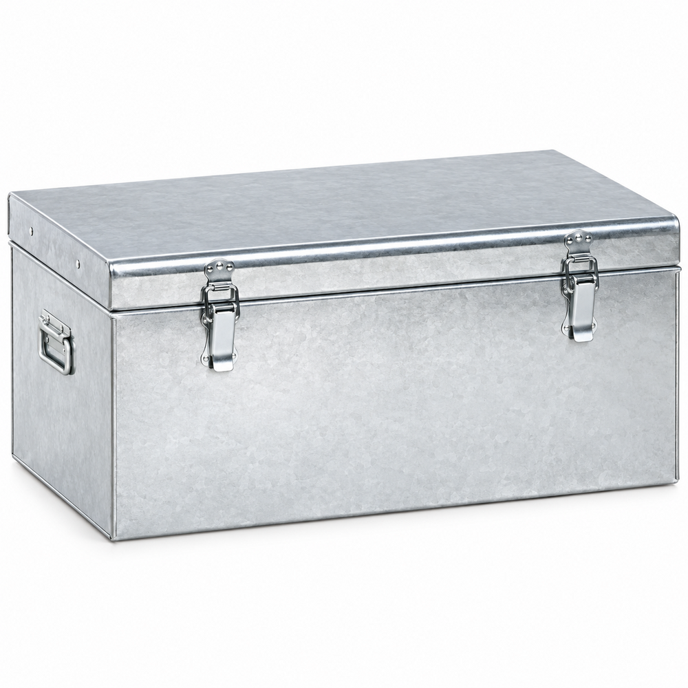 Galvanized Metal Storage Box
