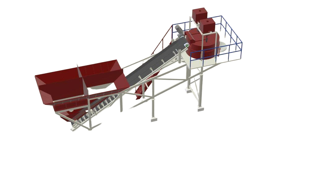 Compact Series Concrete Batching Mixing Plant