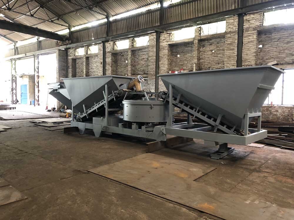 Mobile Concrete Batching Mixing Plant