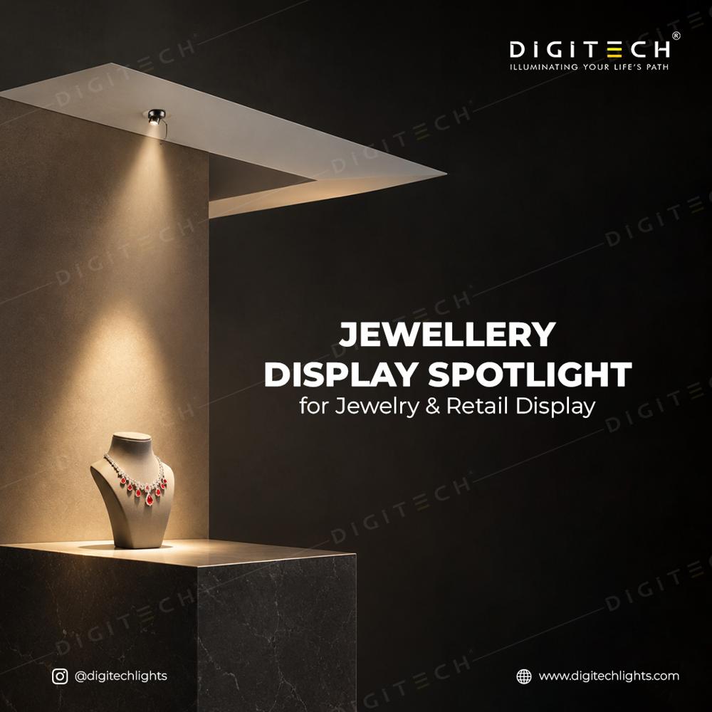 Jewellery Display Spotlight Led Spot Light For Jewellery Showroom & Retail Display - Color: Black / Dark Finish