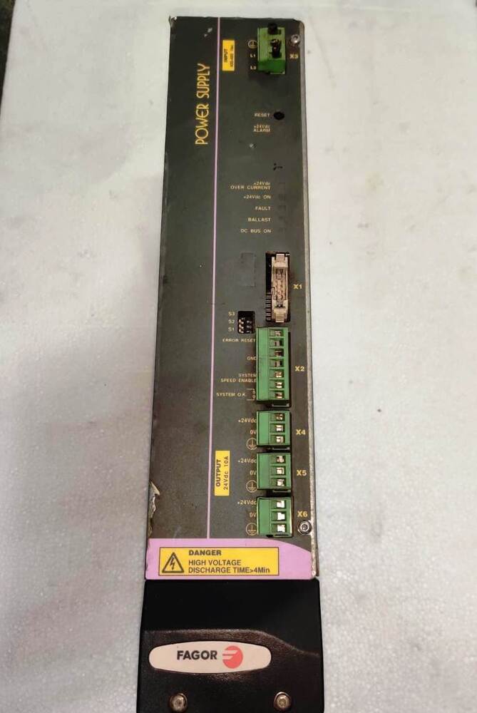 FAGOR CNC Power Supply Module 400 460VAC Input 24VDC 10A Output Drive System