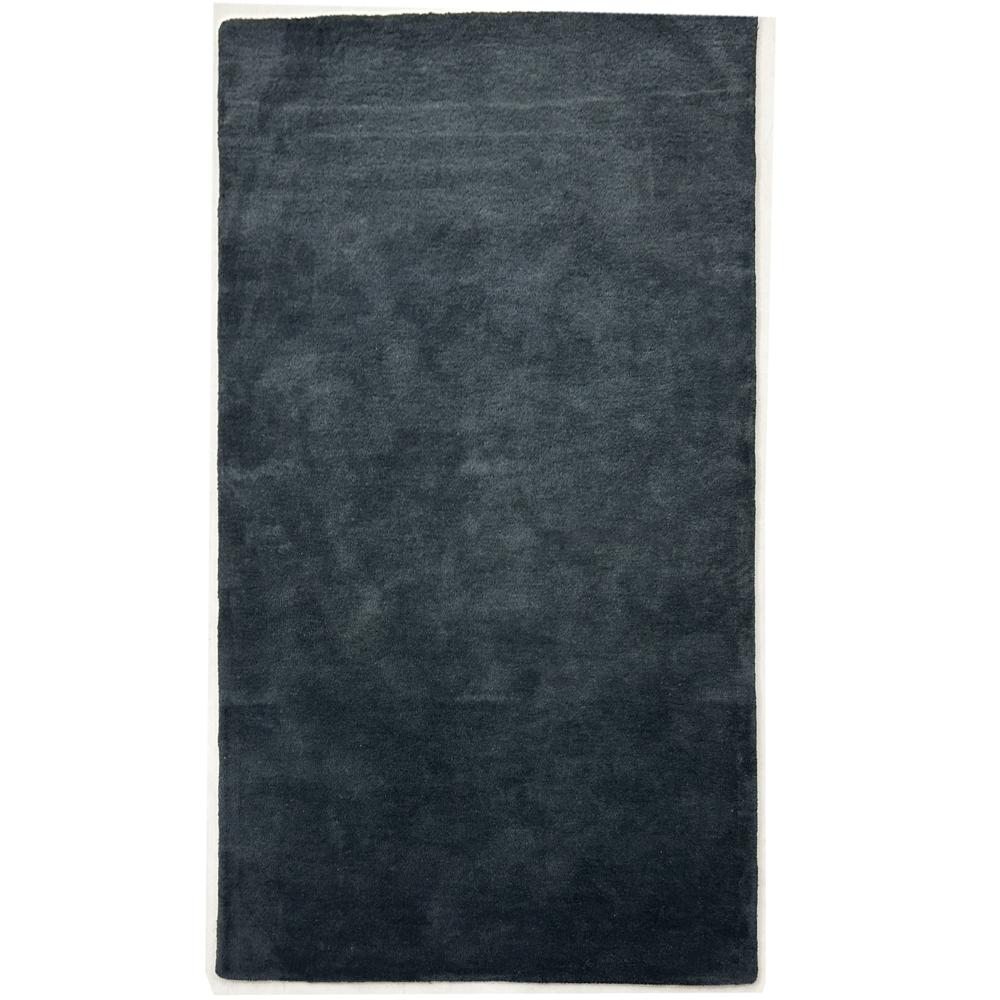 Handmade Wool Tufted Solid Charcoal Grey Rug for Modern Home Decor