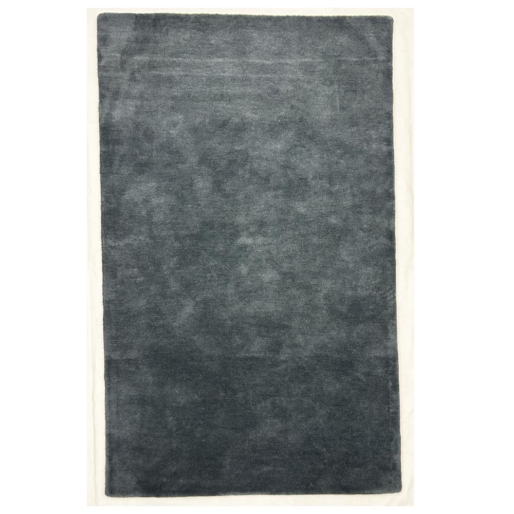 Handmade Wool Tufted Solid Charcoal Grey Rug for Modern Home Decor