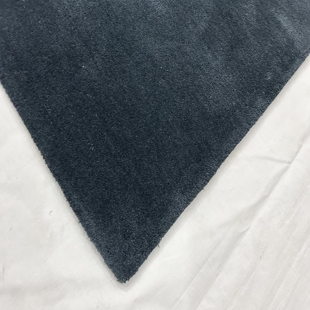 Handmade Wool Tufted Solid Charcoal Grey Rug for Modern Home Decor