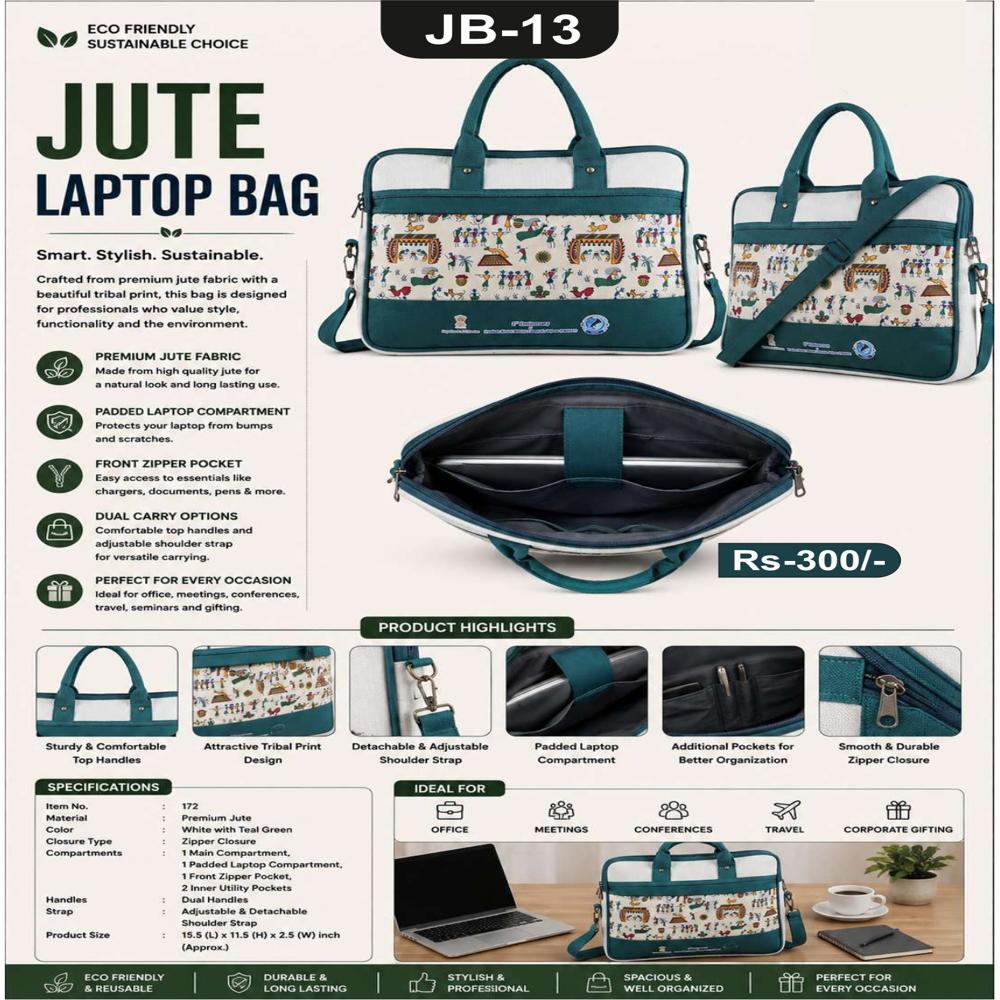 Jalan JB-13 Jute Laptop Bag