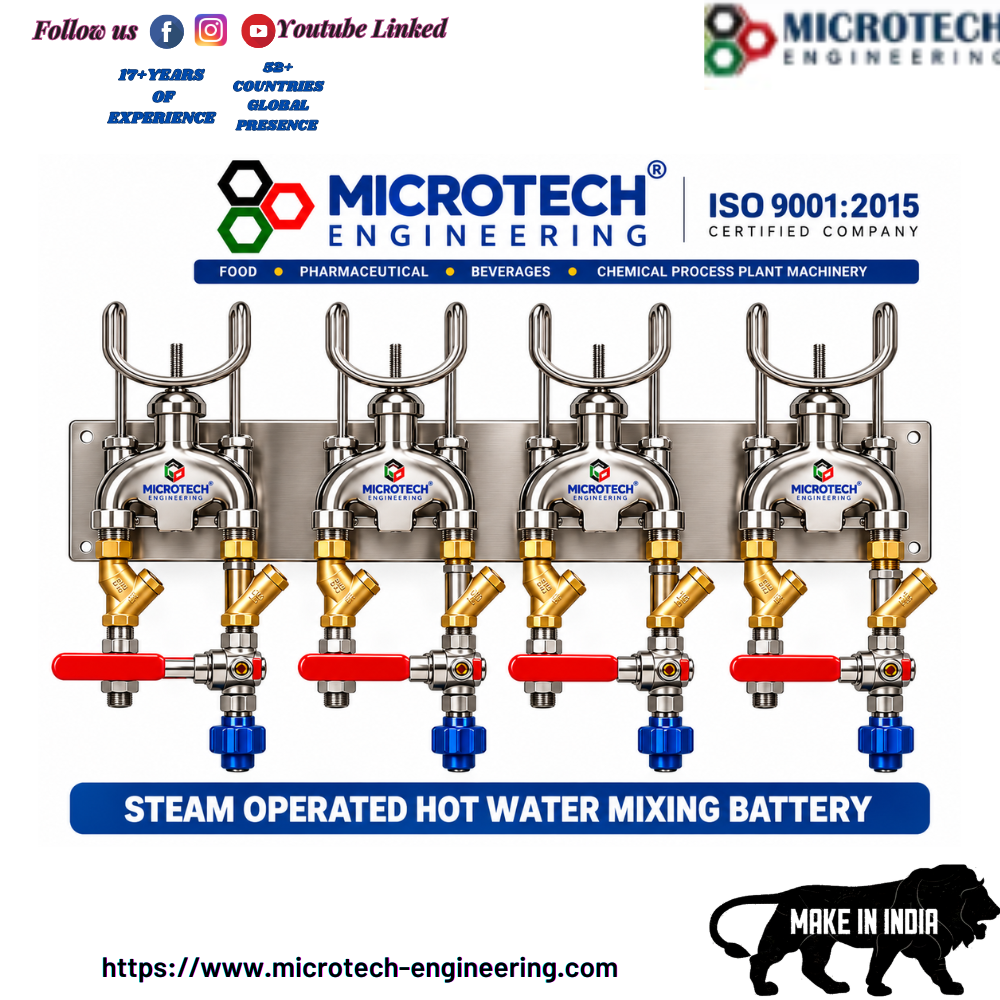 Steam-Operated Hot Water Mixing Battery