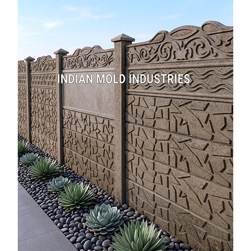 BW107 Chota Patthar Nukeela Patthar Boundary Wall Mould