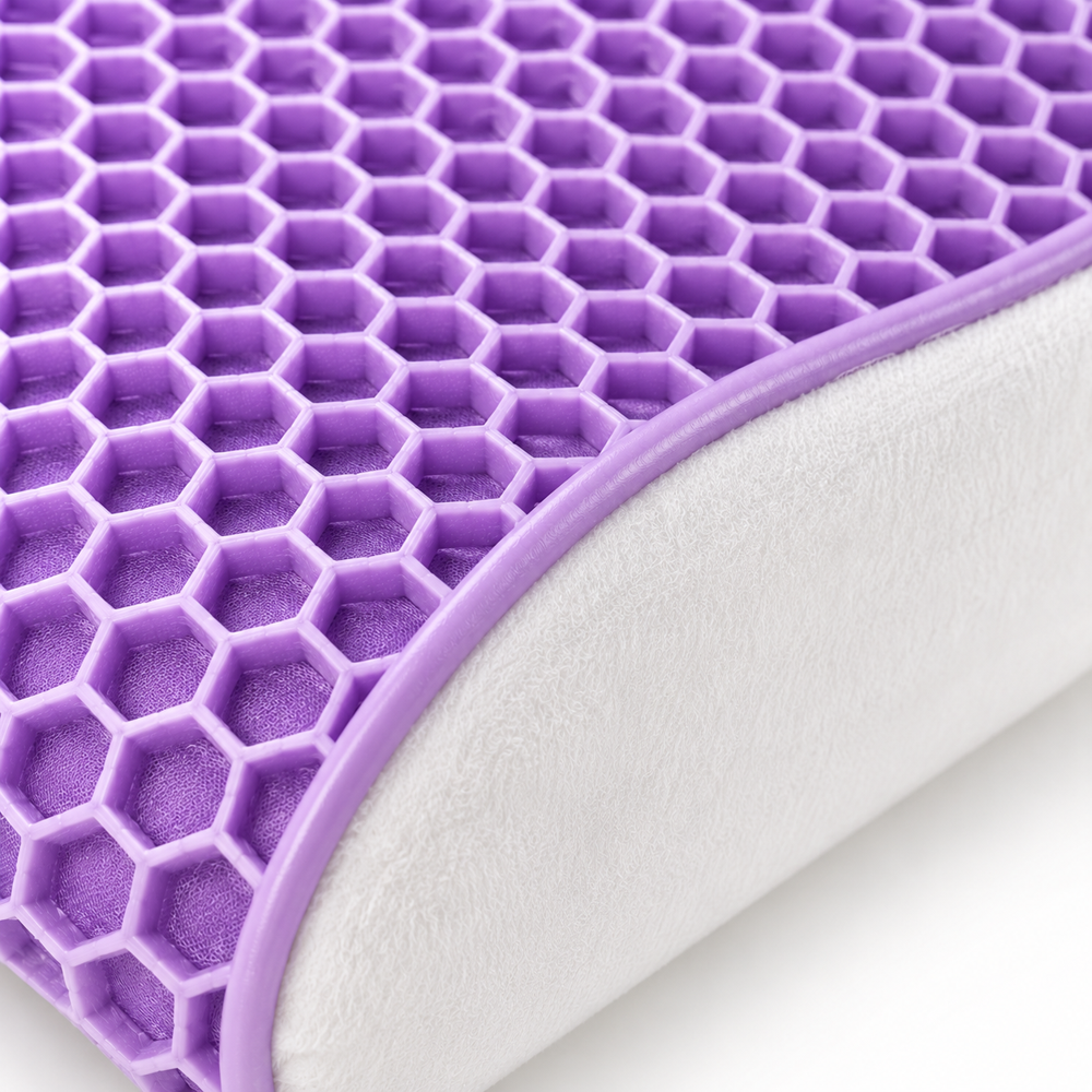 Cool Gel Grid Cover Contor Neck Pillow