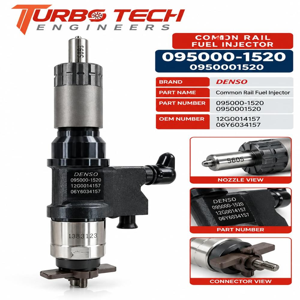 Denso Common Rail Fuel Injector 095000-1520 - Dimension (L*W*H): 20 Meter (M)