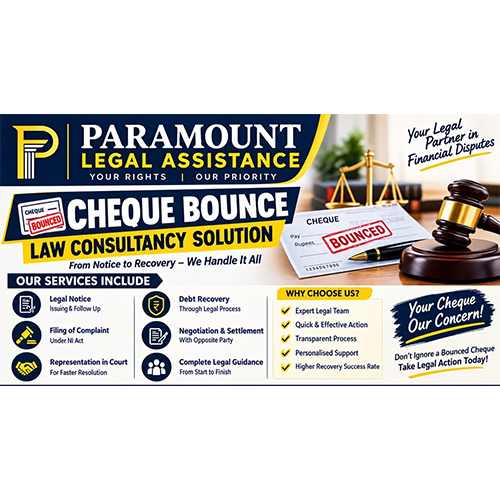 Cheque Bounce Law Consultancy Solution