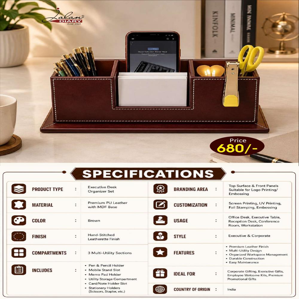 Jalan Executive Desk Organizer Set