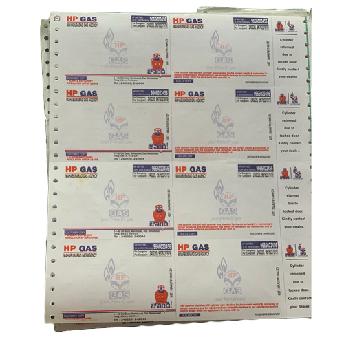 Gas Bills Pre-Printed Computer Stationery