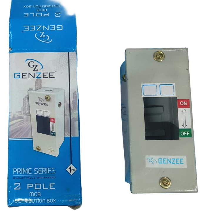 Genzee Prime Series 2 Pole MCB Distribution Box