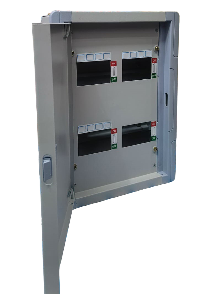 4 Way TPN Double Door Metal MCB Distribution Board