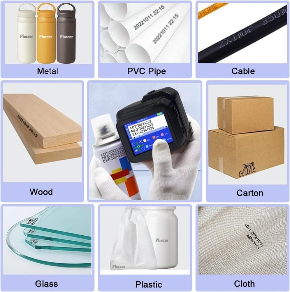 Phezer Pc98 Portable Mini Handheld Inkjet Printer
