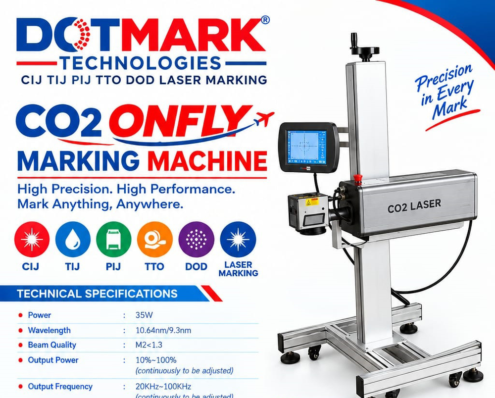 Co2 Onfly Laser Marking Machine