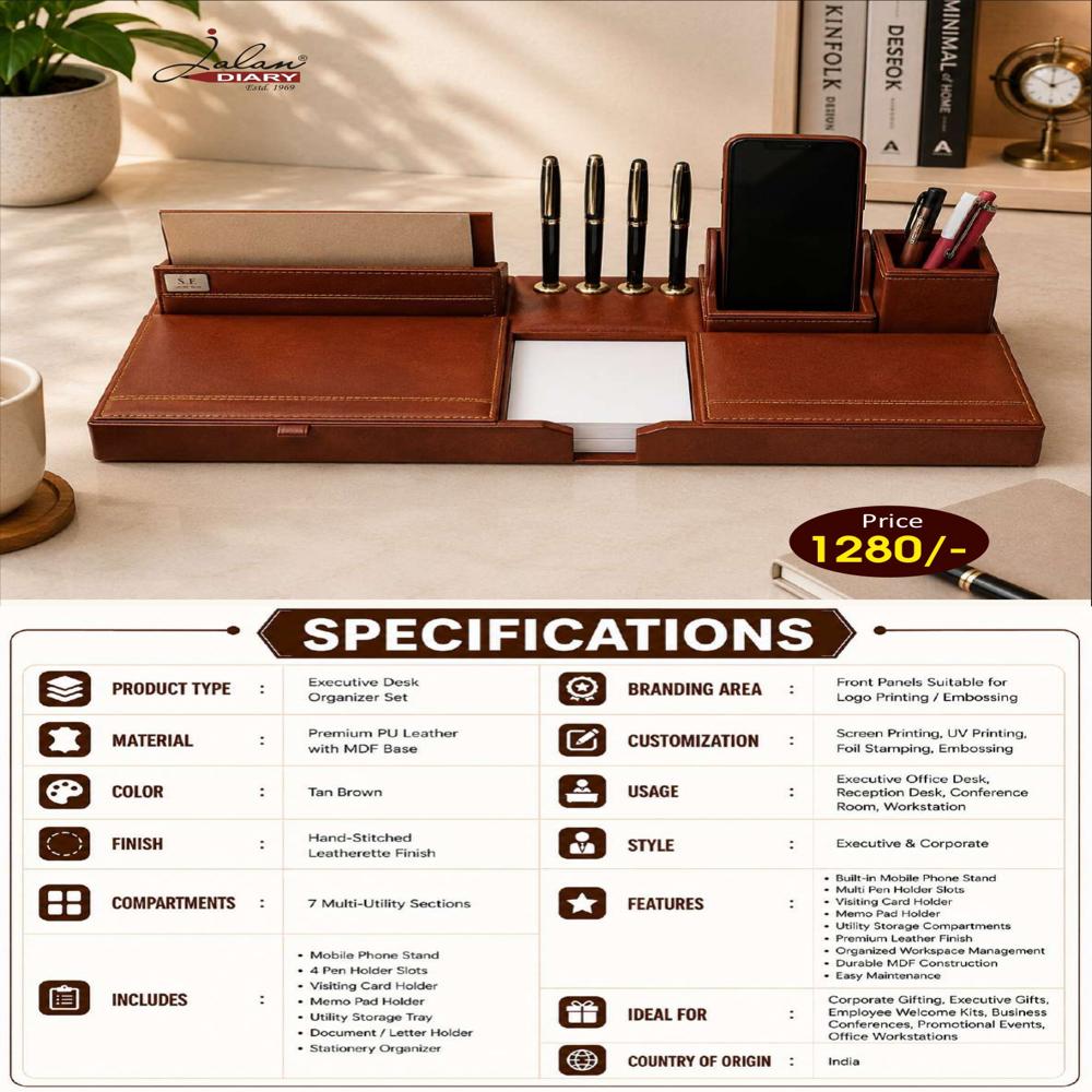 Jalan Executive Desk Organizer Set