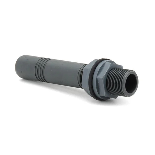 Tank Nipple - Pvc, 4 Inch, Glossy Black Finish | Durable Tank Fitting For Industrial And Residential Connection