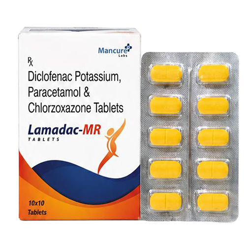 Diclofenac Potassium Paracetamol And Chlorzoxazone Tablets
