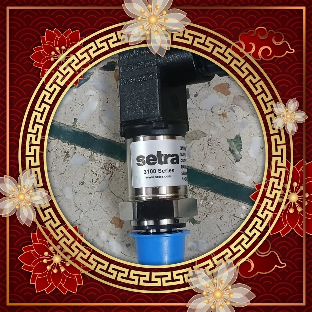 SETRA Pressure Transmitter Part No: 3100B0006C05BO2 Range -1 to 6 Bar